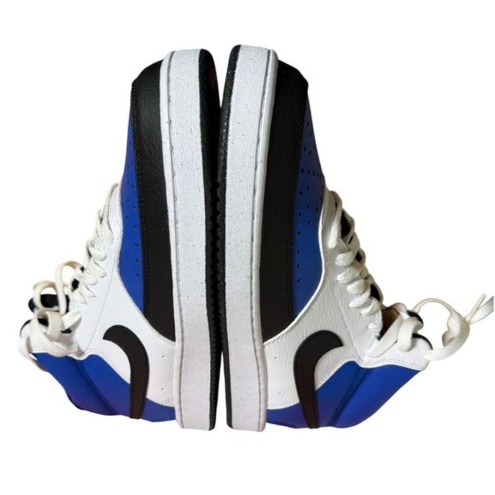 NEW Nike Court Vision Mid NN Mens 9 Sneakers Game Royal Black White‎ FQ8740-480 - Picture 12 of 14